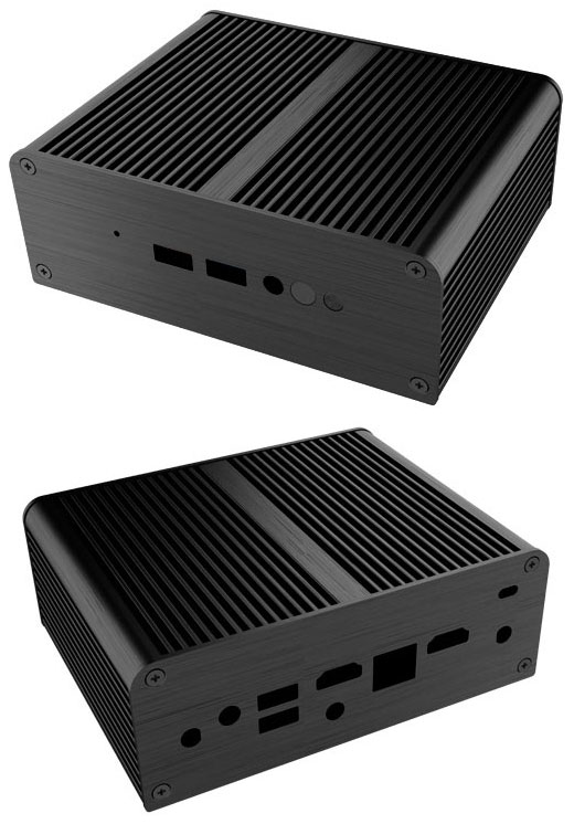 Akasa Newton JC enclosure (for Intel NUC NUC7CJYH/NUC7PJYH) <b>[FANLESS]</b>
