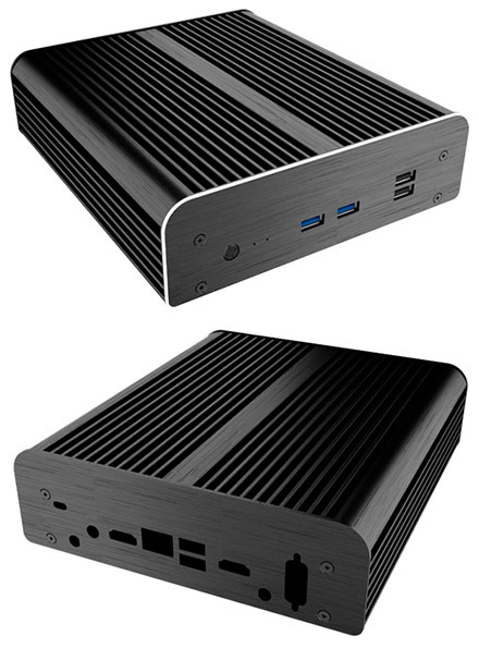 Akasa Newton PX enclosure (for Intel NUC (f�r Intel NUC NUC8v5PNH / NUC8v5PNK / NUC8i3PNH / NUC8i3PNK) <b>[FANLESS]</b>