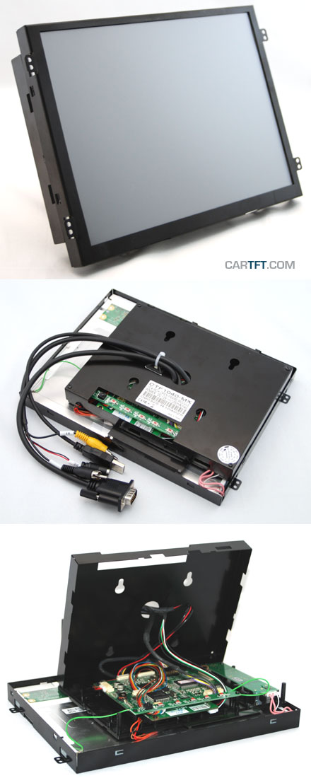 CTF1040<b>-CMX</b> - VGA 10.4" TFT - Capacitive Multi-Touchscreen USB - Video - <b>OPEN-FRAME</b> [1024x768, Kontrast 1200:1]