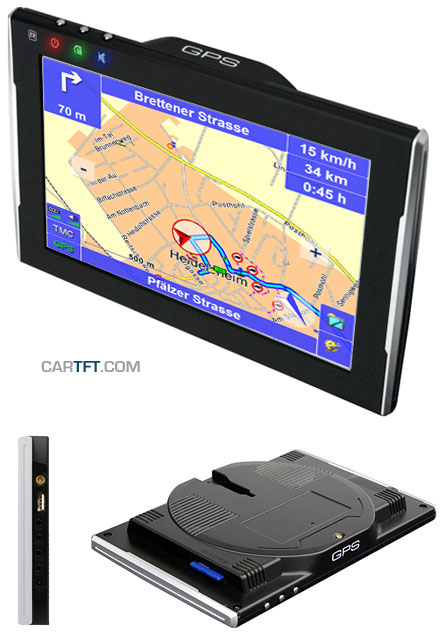 [CTFPND-1 <b>V2</b>]  7" PND (FM, AV-IN, 800x480, <b>RS232</b>)