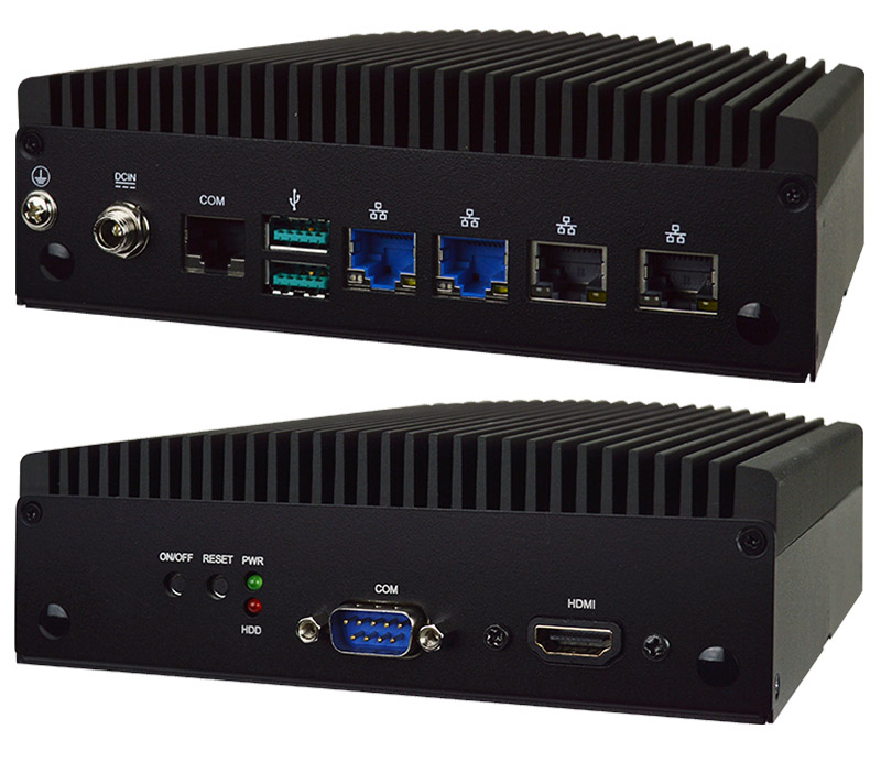 Jetway BFLFRPU2-A111 BoxPC (Intel Core i5-1335UE, 1x HDMI, 4x LAN, 1x RJ45 COM) <b>[FANLESS]</b>