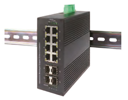 Jetway JDL104G-2F (DIN Rai LAN Switchl, 5x 1000MBit, 2x SFP, 12-36VDC, Wide temperature range -40 to 85�C)
