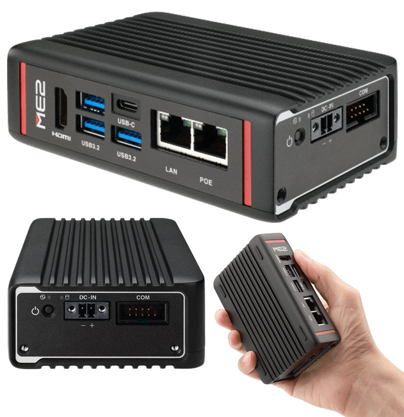 Mitac ME2-10TWT-N355-16GB-PSE (Intel N355, 16GB RAM, 1x LAN / 1x PoE, 4x USB, TPM) <b>[FANLESS]</b>