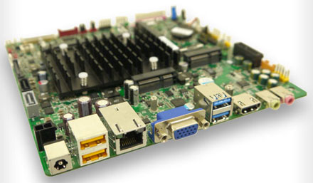 Mitac PD10BI (Intel DN2800MT2) Rev.1 Half-Height (Intel Bay Trail Celeron  J1900 4x2.42Ghz CPU, 10-19VDC) [<b>FANLESS</b>] -Limited offer-