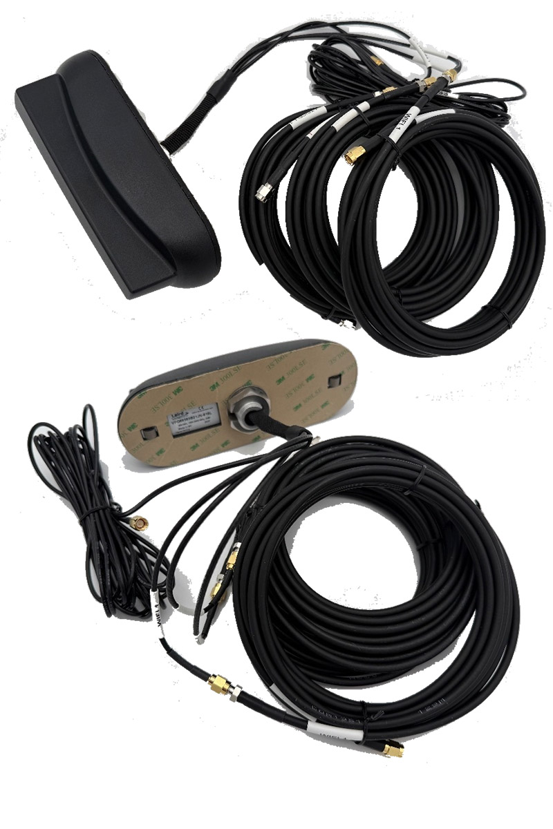 TE Connectivity VFQ69383B21JN-518L (vehicle roof antenna, 3x SMA male 5m, 3G/4G/5G/ISM/CBRS, WIFI/BT)