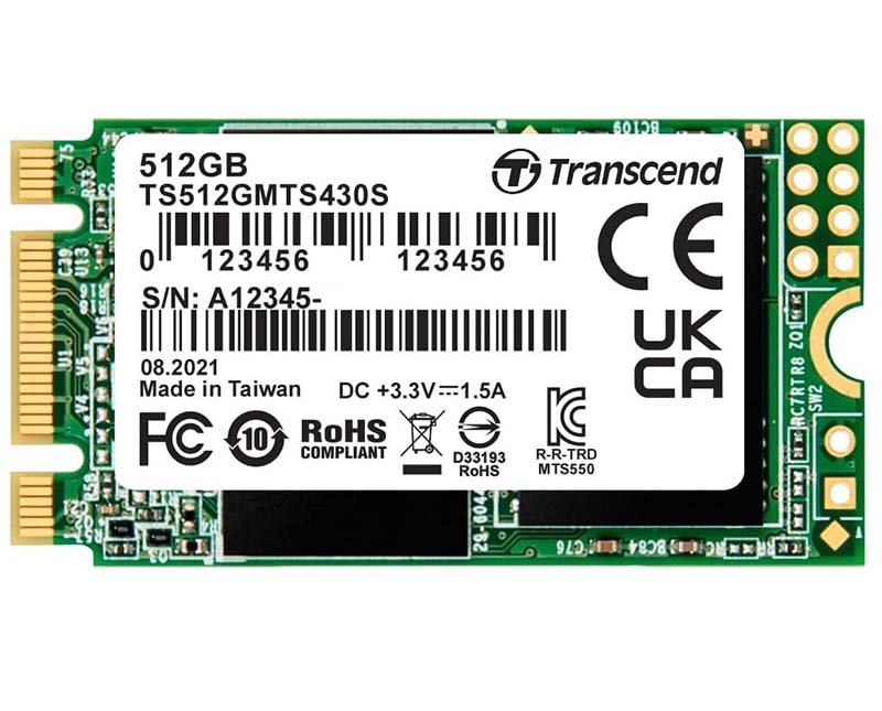 Transcend 512GB MTS430S SSD M.2 2242 SATA