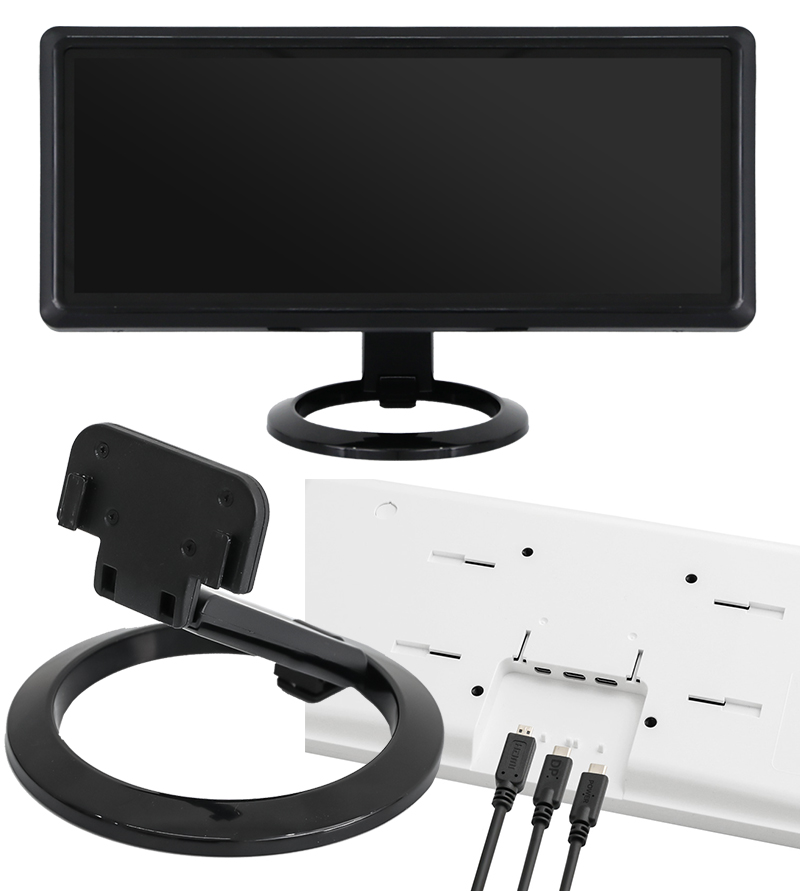 UM-1272C Ultra-wide USB 12.3" Monitor (2x USB-C, 1x MicroHDMI, Multitouch, 8:3 Resolution)